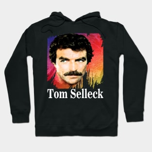 Tom Selleck-Retro 80s Aesthetic Design Hoodie